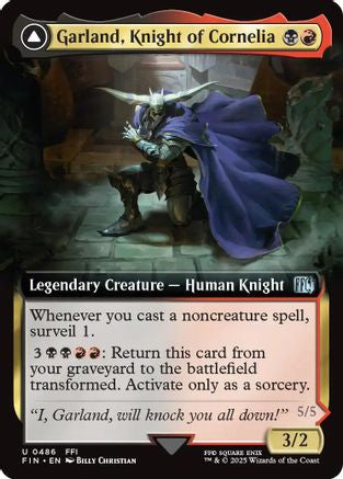 Garland, Knight of Cornelia // Chaos, the Endless (FIN-486) - uncommon: (Extended Art) - Foil