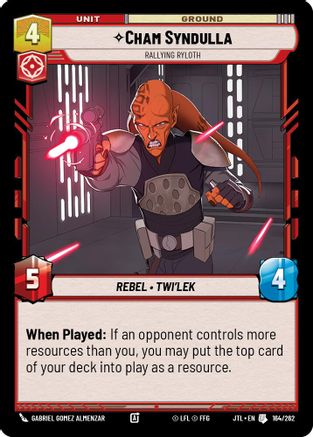 Cham Syndulla - Rallying Ryloth (164/262) - JTL - Uncommon