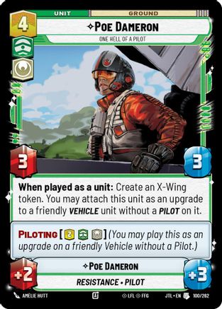 Poe Dameron - One Hell of a Pilot (100/262) - JTL - Uncommon