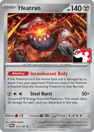 Heatran (123) - PPSC  - Rare - Holofoil