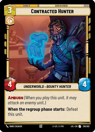Contracted Hunter (216/262) - JTL - Uncommon
