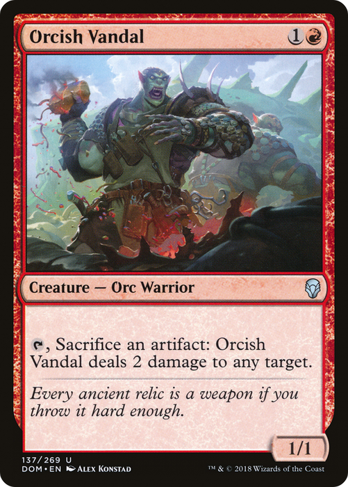 Orcish Vandal (DOM-137) - uncommon - Foil