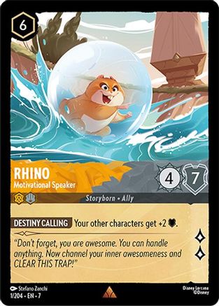 Rhino - Motivational Speaker FRANÇAIS (1/204) - IA - Rare