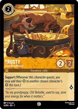 Trusty - Loyal Bloodhound FRANÇAIS (6/204) - IA - Commune - Cold Foil