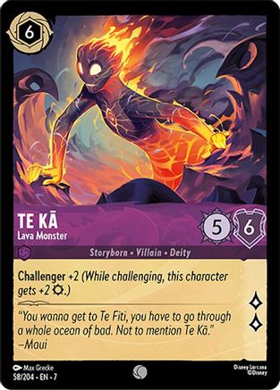 Te Ka - Lava Monster (58/204) - Common - Cold Foil