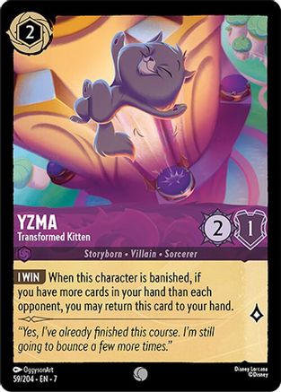 Yzma - Transformed Kitten (59/204) - Common - Cold Foil