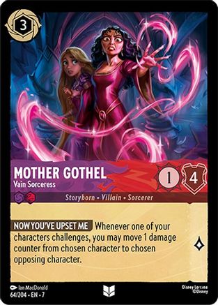 Mother Gothel - Vain Sorceress (64/204) - Uncommon - Cold Foil