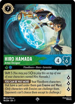 Hiro Hamada - Armor Designer (96/204) - Super Rare - Cold Foil