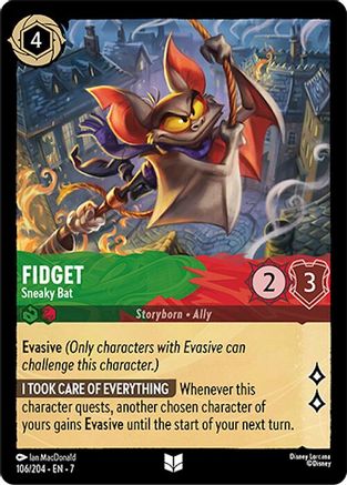Fidget - Sneaky Bat FRANÇAIS (106/204) - IA - Inhabituelle