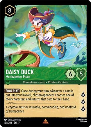Daisy Duck - Multitalented Pirate (108/204) - Rare