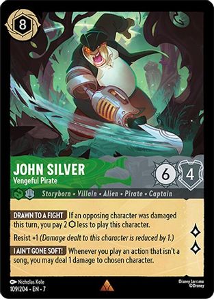 John Silver - Vengeful Pirate FRANÇAIS (109/204) - IA - Rare