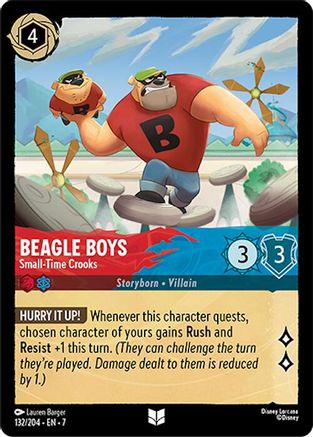 Beagle Boys - Small-Time Crooks (132/204) - Uncommon - Cold Foil