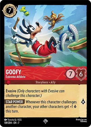 Goofy - Extreme Athlete (139/204) - Super Rare - Cold Foil