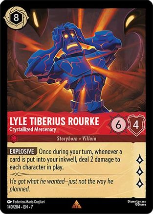 Lyle Tiberius Rourke - Crystallized Mercenary (140/204) - Rare