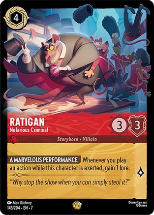 Ratigan - Nefarious Criminal (143/204) - Legendary - Cold Foil