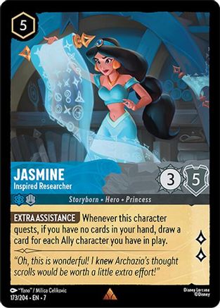Jasmine - Inspired Researcher (173/204) - Rare - Cold Foil