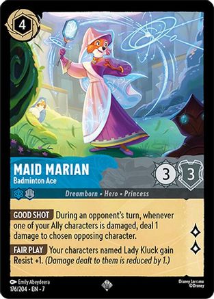 Maid Marian - Badminton Ace FRANÇAIS (176/204) - IA - Très Rare