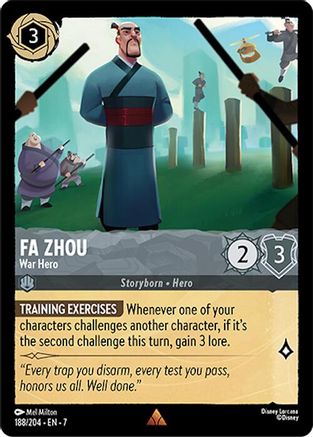 Fa Zhou - War Hero (188/204) - Rare