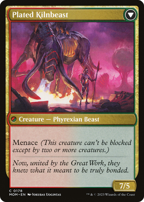Bonded Herdbeast // Plated Kilnbeast (MOM-178) - common - Foil