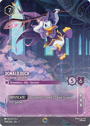 Donald Duck - Flustered Sorcerer (Enchanted) (209/204) - Enchanted - Holofoil