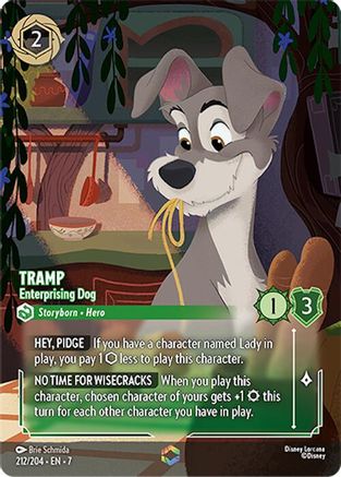 Tramp - Enterprising Dog (Enchanted) FRANÇAIS (212/204) - IA - Enchantée - Holofoil