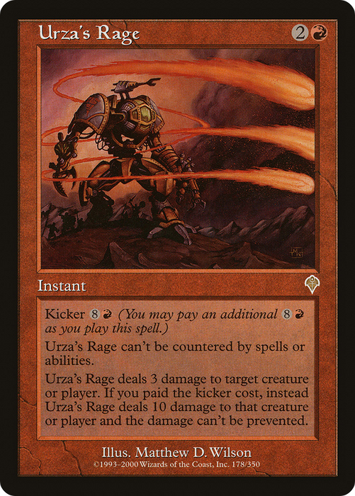 Urza's Rage (INV-178) - rare - Foil