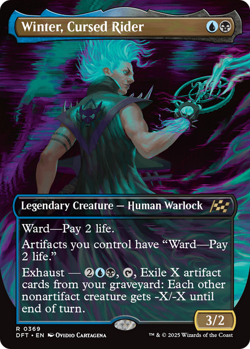 Winter, Cursed Rider (DFT-369) - rare (Borderless)