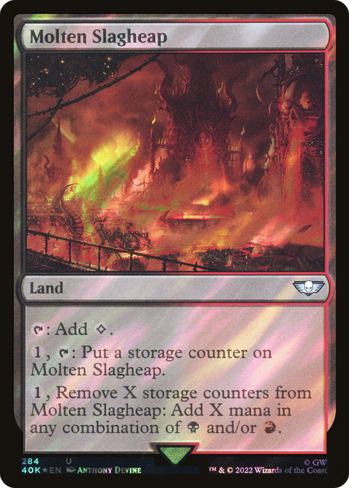 Molten Slagheap (40K-284★) - uncommon - Foil