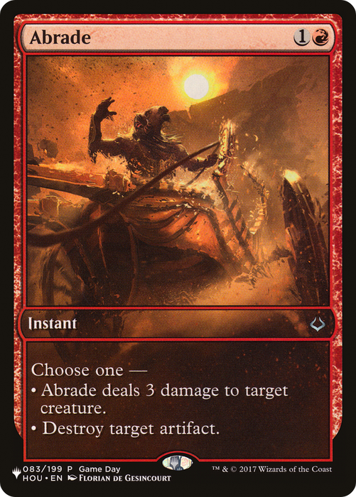Abrade (LIST-HOU-83) - uncommon
