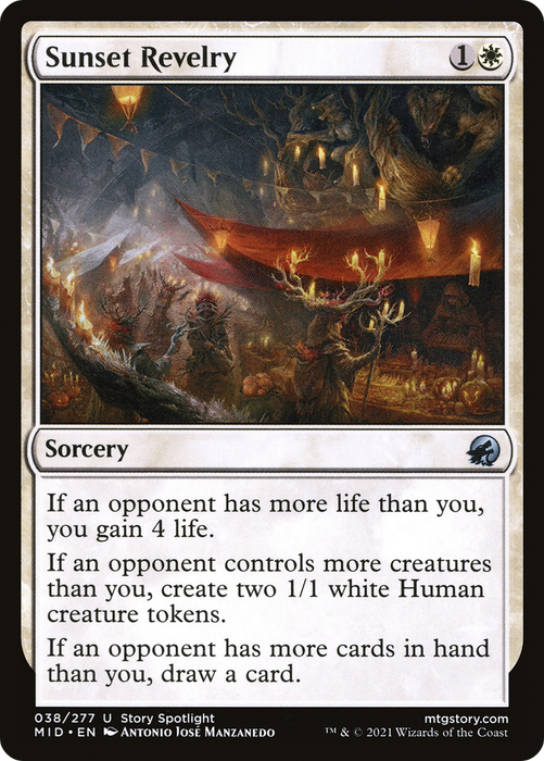 Sunset Revelry (MID-038) - uncommon