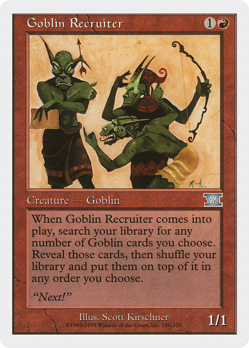 Goblin Recruiter (6ED-186) - uncommon