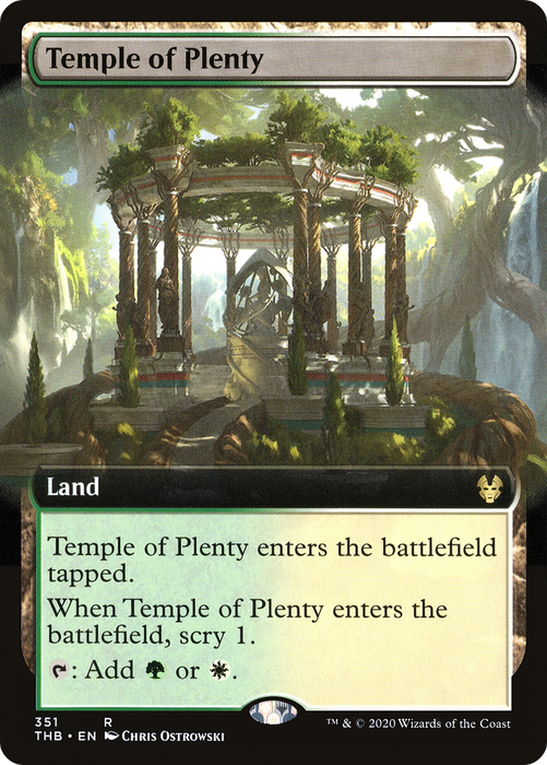 Temple of Plenty (THB-351) - rare: (Extended Art) - Foil