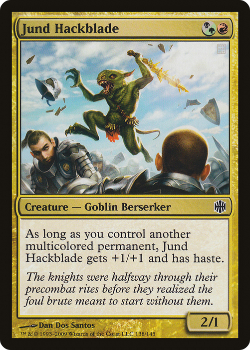Jund Hackblade (ARB-138) - common - Foil