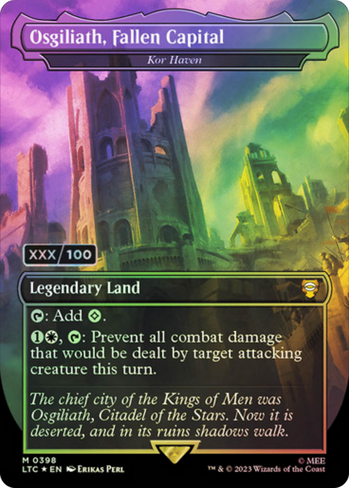 Kor Haven (LTC-398Z) - mythic / Osgiliath, Fallen Capital (Borderless) - Foil