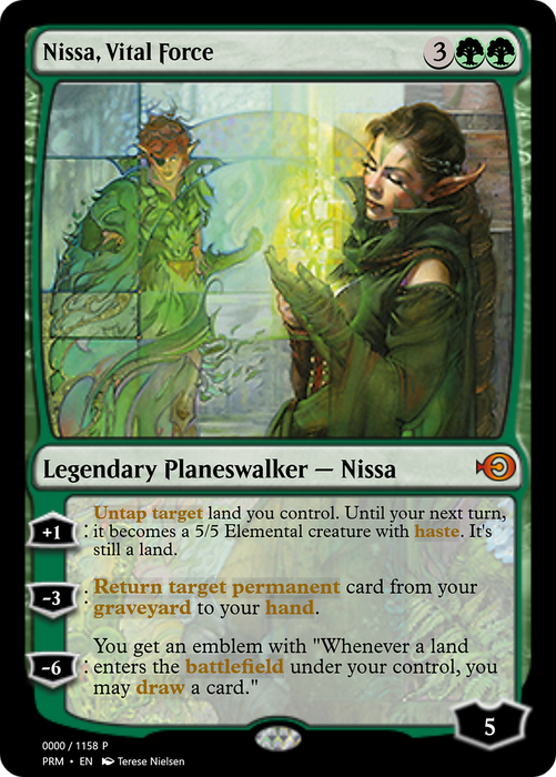 Nissa, Vital Force (PRM-70936) - mythic - Foil
