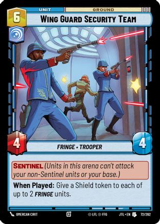 Wing Guard Security Team (072/262) - JTL - Uncommon