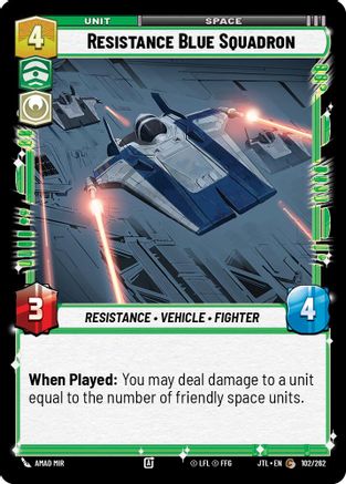 Resistance Blue Squadron (102/262) - JTL - Common
