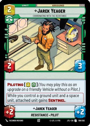 Jarek Yeager - Coordinating With The Resistance (109/262) - JTL - Uncommon