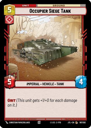 Occupier Siege Tank (167/262) - JTL - Common