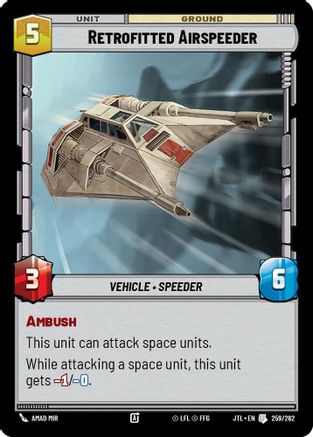 Retrofitted Airspeeder (259/262) - JTL - Uncommon