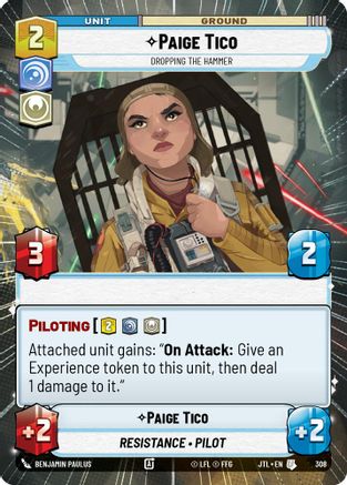 Paige Tico - Dropping the Hammer (Hyperspace) (308) - JTL - Uncommon
