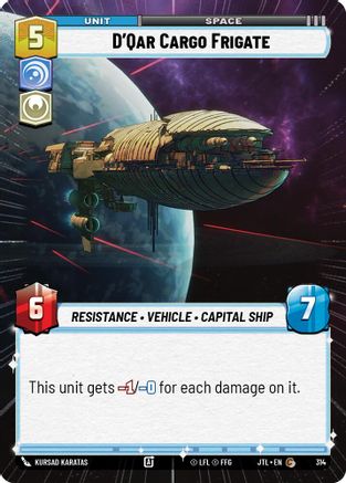 D'Qar Cargo Frigate (Hyperspace) (314) - JTL - Common