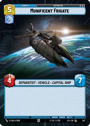 Munificent Frigate (Hyperspace) (331) - JTL - Common