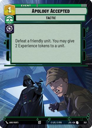 Apology Accepted (Hyperspace) (353) - JTL - Uncommon