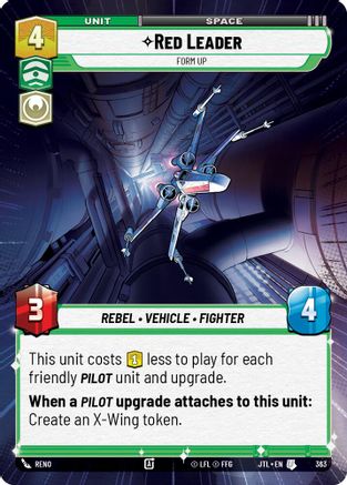 Red Leader - Form Up (Hyperspace) (363) - JTL - Uncommon