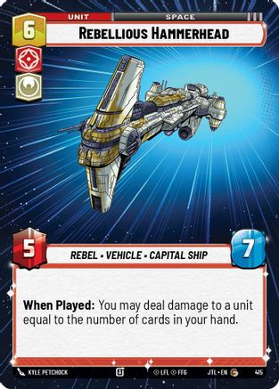 Rebellious Hammerhead (Hyperspace) (415) - JTL - Common