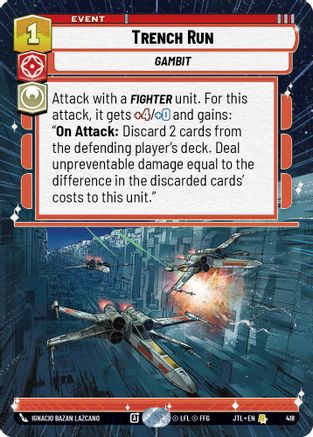 Trench Run (Hyperspace) (418) - JTL - Rare