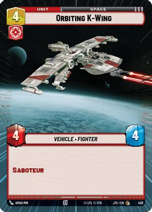 Orbiting K-Wing (Hyperspace) (428) - JTL - Common