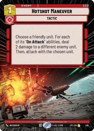 Hotshot Maneuver (Hyperspace) (436) - JTL - Rare