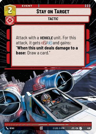 Stay on Target (Hyperspace) (439) - JTL - Uncommon